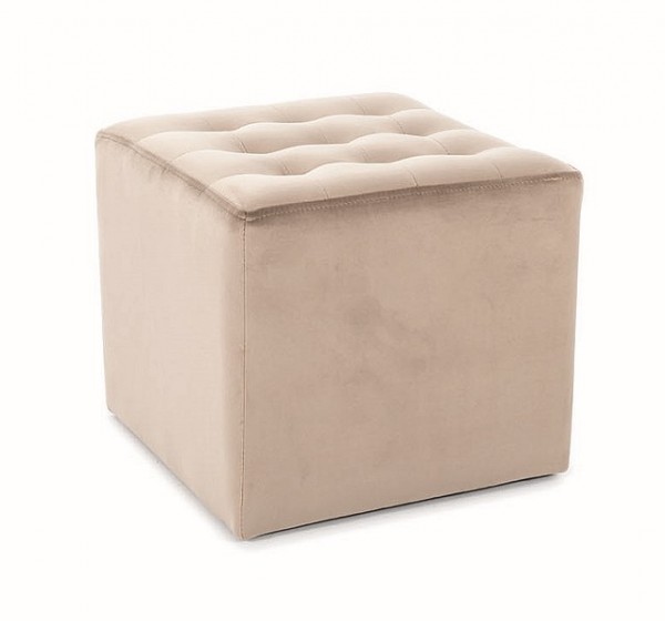 PUF LORI VELVET C. BEŻ BLUVEL 40
