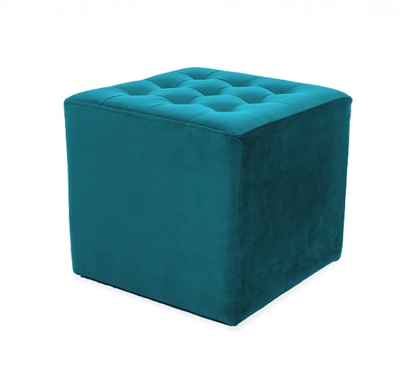 Σκαμπό Σαλονιού Lori Βελούδινo Τιρκουάζ Χρώμα 39х39х34 DIOMMI LORIV85