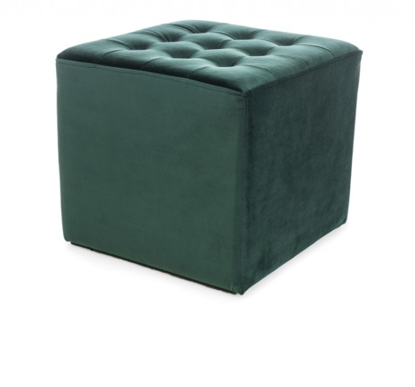 Σκαμπό Σαλονιού Lori Βελούδινη σε Πράσινο 39х39х34 DIOMMI LORIZV