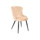 CHAIR LOTUS VELVET BLACK FRAME / BEIGE BLUVEL 28 DIOMMI LOTUSVCBE