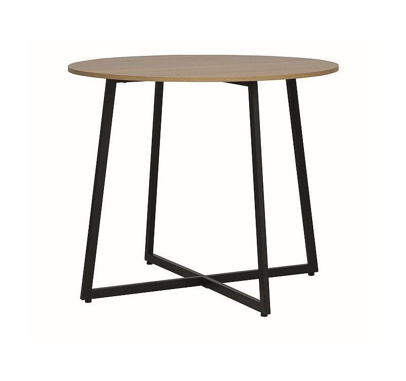 STÓŁ LUNA DĄB/CZARNY FI90