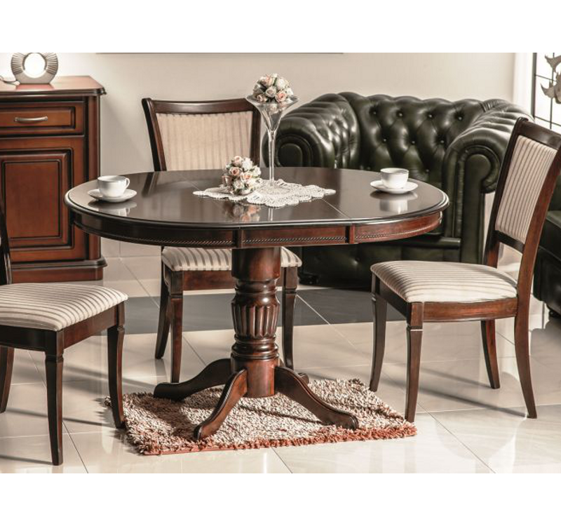 ΤΡΑΠΕΖΙ MARGO ΣΚΟΥΡΑ ΚΑΡΥΔΙΑ 90 (125) x90 DIOMMI MARGOCO