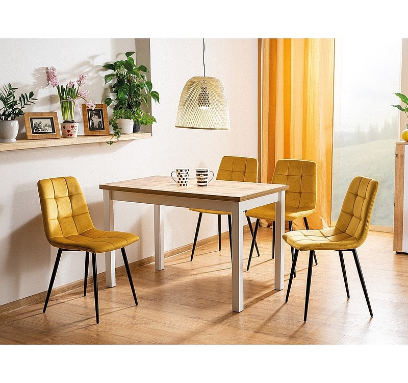 Επενδυμένη καρέκλα MIla 45x41x86 μαύρος μεταλλικός σκελετός/καρί βελούδο bluvel 68 DIOMMI MILAVCCU