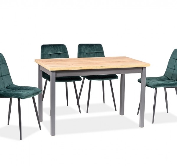 Επενδυμένη καρέκλα ύφασμια MIla 45x41x86 μαύρο/πράσινο βελούδο DIOMMI MILAVCZ