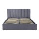 Επενδυμένο κρεβάτι Montreal 160x200 με Βελούδο σε χρώμα Γκρι DIOMMI MONTREALV160SZ