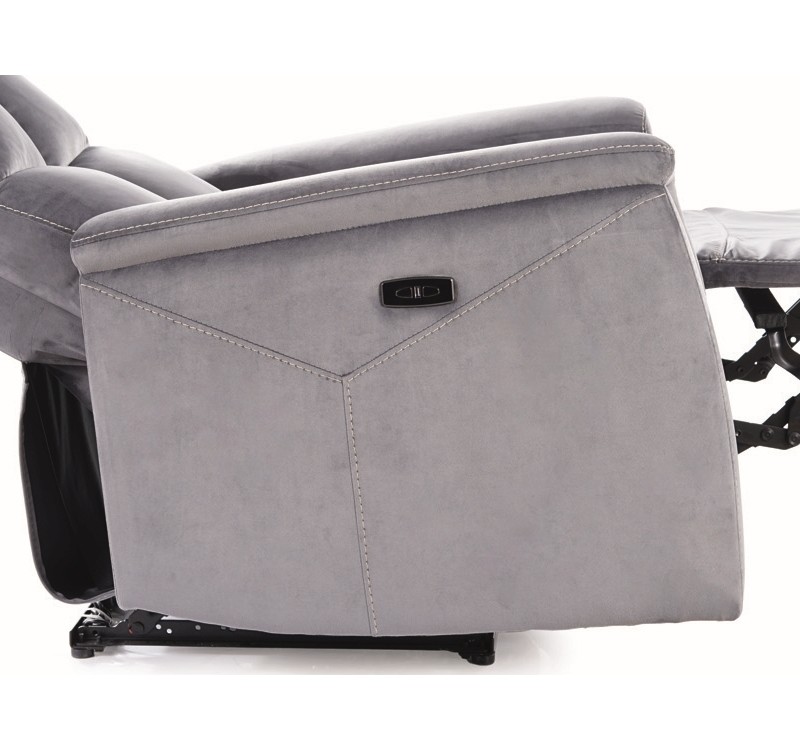 ΠΤΥΣΣΟΜΕΝΗ ΚΑΡΕΚΛΑ NEPTUNE M (ΛΕΙΤΟΥΡΓΙΑ ΜΑΣΑΖ) VELVET GRAY BLUVEL 14 DIOMMI NEPTUNMVSZ