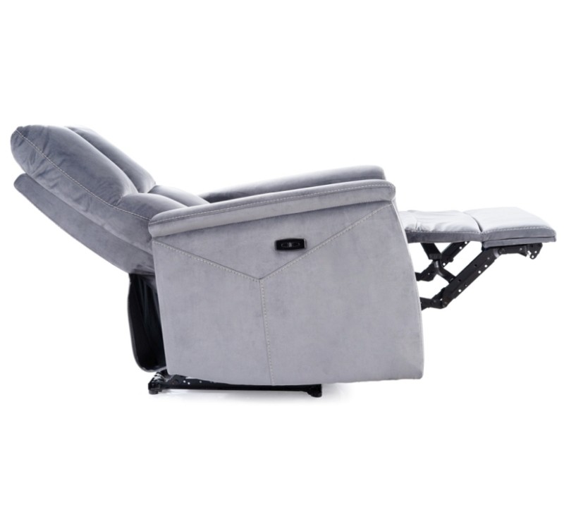 ΠΤΥΣΣΟΜΕΝΗ ΚΑΡΕΚΛΑ NEPTUNE M (ΛΕΙΤΟΥΡΓΙΑ ΜΑΣΑΖ) VELVET GRAY BLUVEL 14 DIOMMI NEPTUNMVSZ