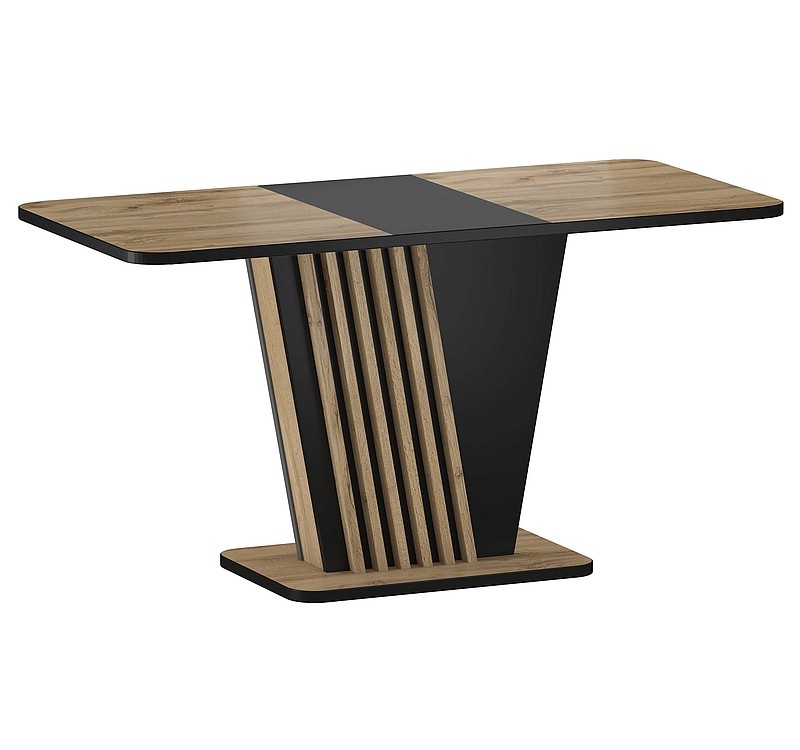 STÓŁ NEVIO DĄB ARTISAN / CZARNY 125(170)X75