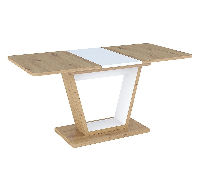 TABLE NIGEL OAK ARTISAN / WHITE MAT 120(160)X80 (D) DIOMMI NIGELDABM120D