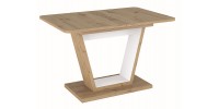 TABLE NIGEL OAK ARTISAN / WHITE MAT 120(160)X80 (D) DIOMMI NIGELDABM120D