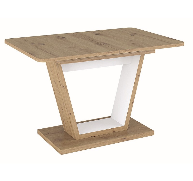 TABLE NIGEL OAK ARTISAN / WHITE MAT 120(160)X80 (D) DIOMMI NIGELDABM120D