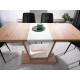 TABLE NIGEL OAK ARTISAN / WHITE MAT 120(160)X80 (D) DIOMMI NIGELDABM120D