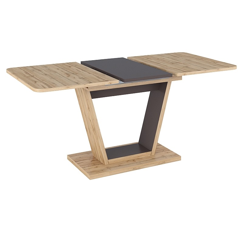 TABLE NIGEL OAK WOTAN / BROWN 120(160)X80 (D) DIOMMI NIGELDWBR120D