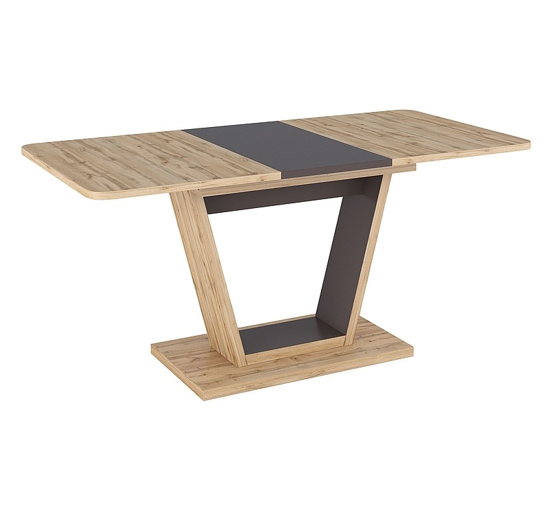 TABLE NIGEL OAK WOTAN / BROWN 120(160)X80 (D) DIOMMI NIGELDWBR120D