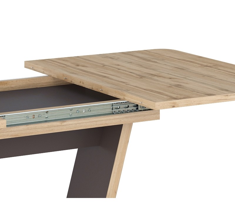 TABLE NIGEL OAK WOTAN / BROWN 120(160)X80 (D) DIOMMI NIGELDWBR120D