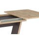 TABLE NIGEL OAK WOTAN / BROWN 120(160)X80 (D) DIOMMI NIGELDWBR120D