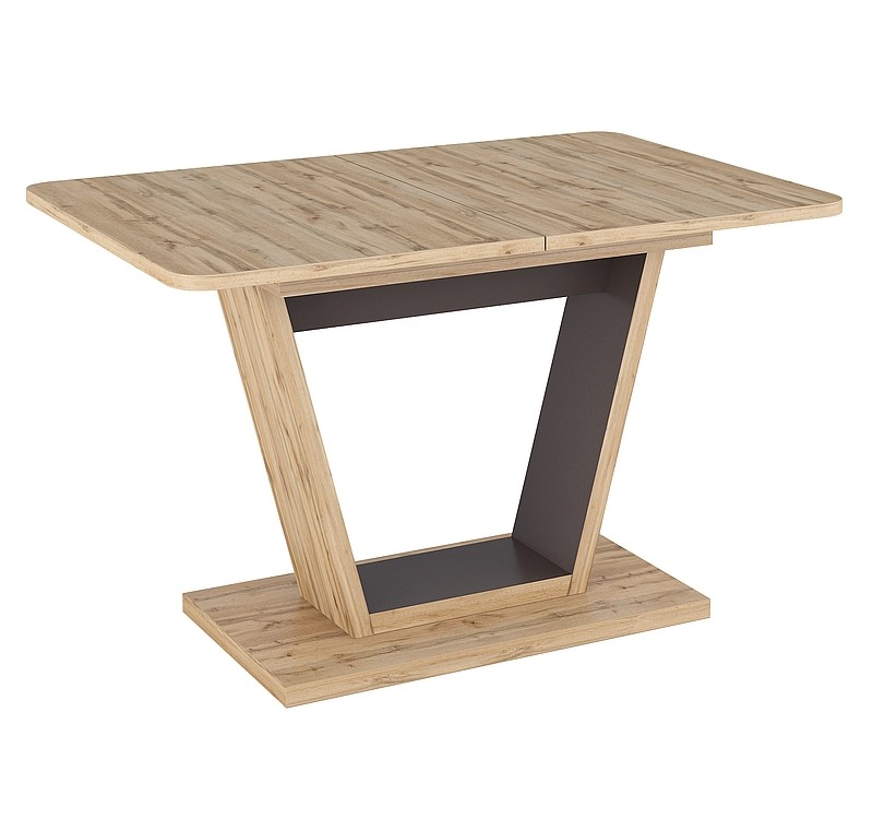 TABLE NIGEL OAK WOTAN / BROWN 120(160)X80 (D) DIOMMI NIGELDWBR120D