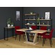 TABLE NIGEL OAK WOTAN / BROWN 120(160)X80 (D) DIOMMI NIGELDWBR120D