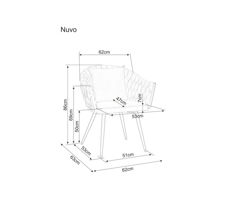 ΚΑΡΕΚΛΑ NUVO VELVET ΜΑΥΡΟ ΠΛΑΙΣΙΟ / ΓΚΡΙ BLUVEL 14 DIOMMI NUVOVCSZ