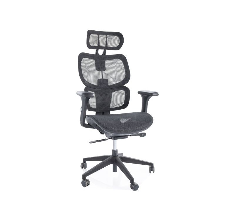 FOTEL OBROTOWY DEVON CZARNY