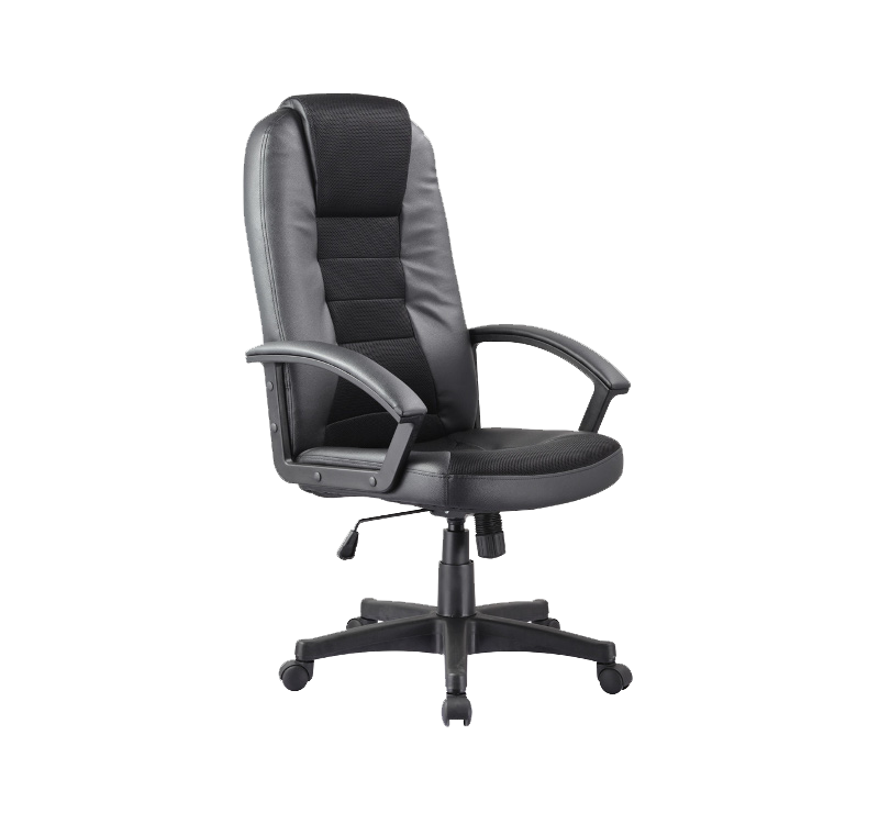 Καρέκλα γραφείου Q-019 οικολογικό δέρμα μαύρο 112x40-48x61x50 DIOMMI 80-337