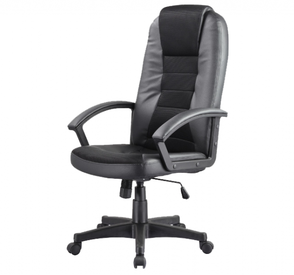 Καρέκλα γραφείου Q-019 οικολογικό δέρμα μαύρο 112x40-48x61x50 DIOMMI 80-337