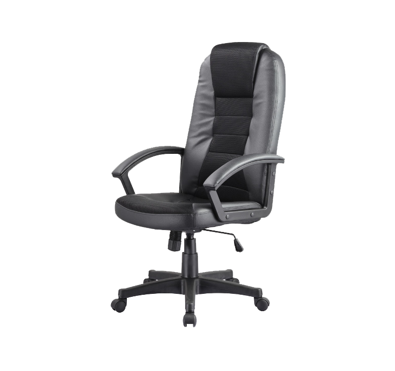 Καρέκλα γραφείου Q-019 οικολογικό δέρμα μαύρο 112x40-48x61x50 DIOMMI 80-337