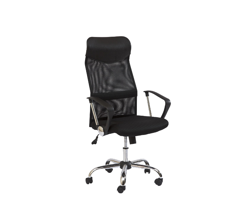 FOTEL OBROTOWY Q-025 CZARNY