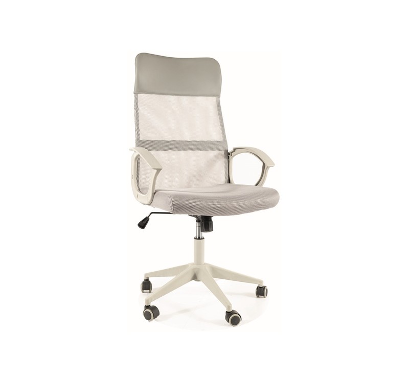 FOTEL OBROTOWY Q-026 SZARY