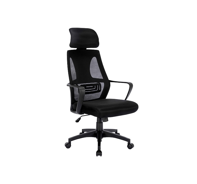 FOTEL OBROTOWY Q-095 CZARNY