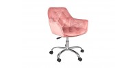 ROTARY CHAIR Q-190 VELVET ANTIQUE ROSE 52 DIOMMI OBRQ190VRA