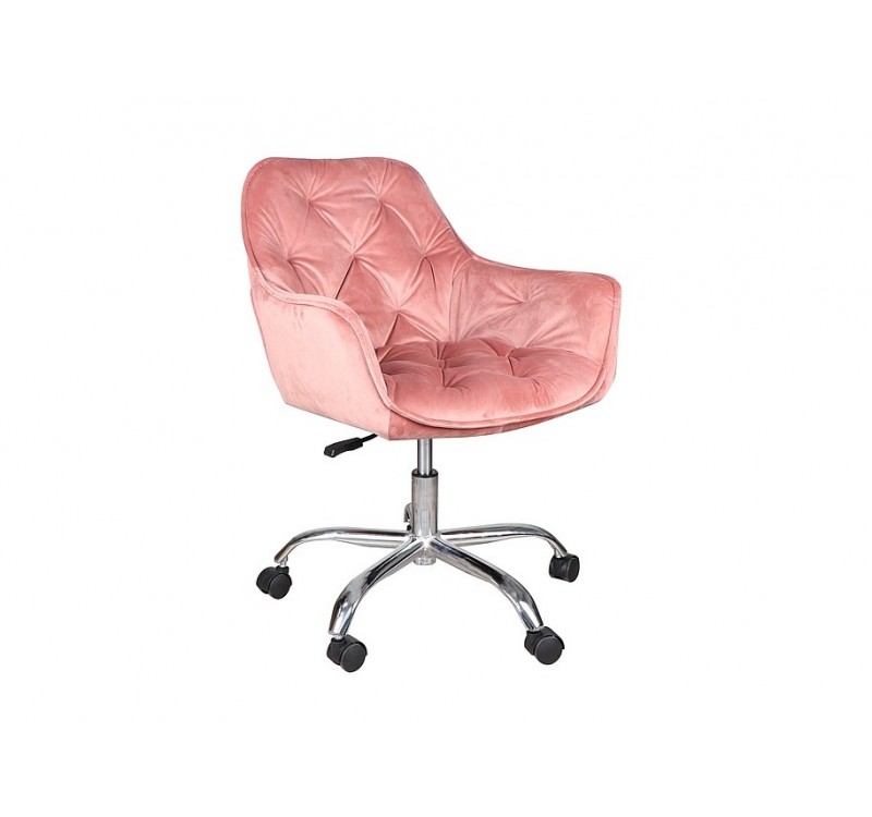 ROTARY CHAIR Q-190 VELVET ANTIQUE ROSE 52 DIOMMI OBRQ190VRA