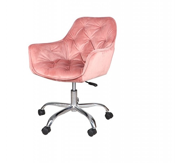 ROTARY CHAIR Q-190 VELVET ANTIQUE ROSE 52 DIOMMI OBRQ190VRA