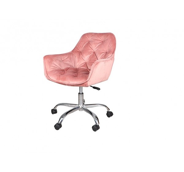 ROTARY CHAIR Q-190 VELVET ANTIQUE ROSE 52 DIOMMI OBRQ190VRA