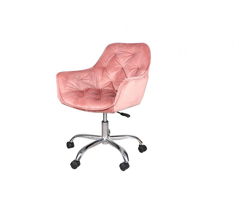 ROTARY CHAIR Q-190 VELVET ANTIQUE ROSE 52 DIOMMI OBRQ190VRA