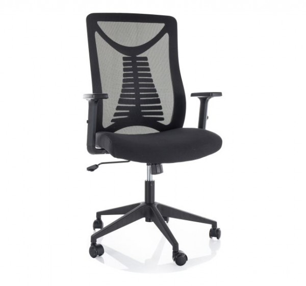 FOTEL OBROTOWY Q-330R CZARNY