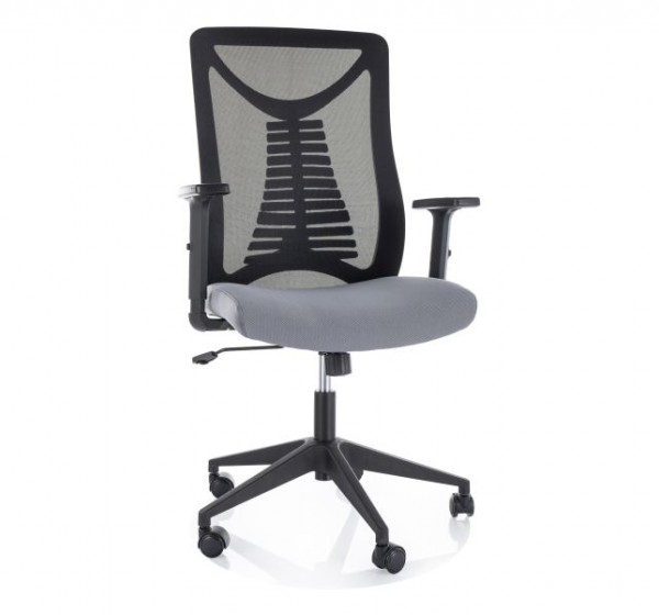 FOTEL OBROTOWY Q-330R CZARNY/SZARY