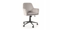 FOTEL OBROTOWY Q-886 VELVET JASNY SZARY BLUVEL 03
