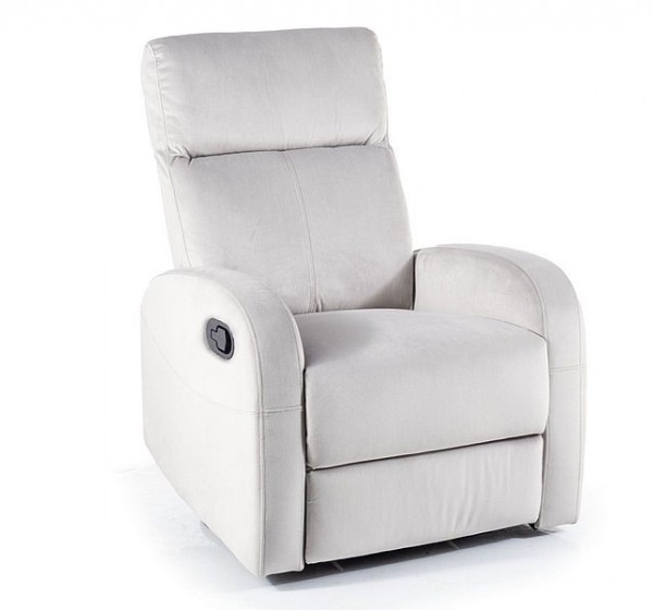 FOTEL ROZKŁADANY OLIMP VELVET JASNY SZARY BLUVEL 03