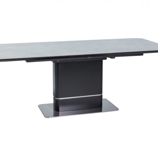 ΠΑΛΛΑΣ ΚΕΡΑΜΙΚΟ ΤΡΑΠΕΖΙ ΜΑΡΜΑΡΟ ΕΦΕ ΓΚΡΙ / ΜΑΥΡΟ ΜΑΤ 160 (210) x90 DIOMMI PALLASCSZC160