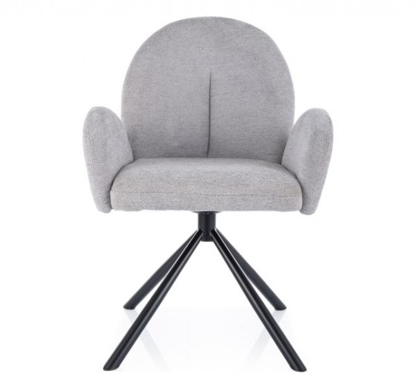 KRZESŁO PLANET RAVEN CZARNY STELAŻ/SZARY 06