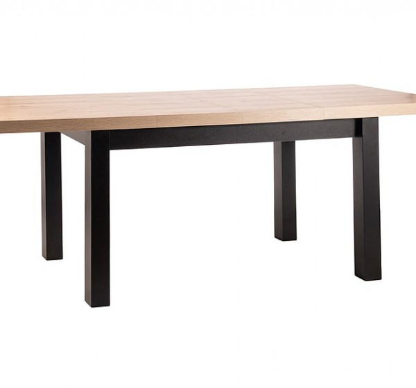 STÓŁ PRESTO DĄB ARTISAN / CZARNY 140(218)X80
