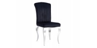 CHAIR PRINCE VELVET CHROME / BLACK DIOMMI PRINCEVCHC