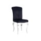 CHAIR PRINCE VELVET CHROME / BLACK DIOMMI PRINCEVCHC