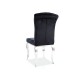 CHAIR PRINCE VELVET CHROME / BLACK DIOMMI PRINCEVCHC