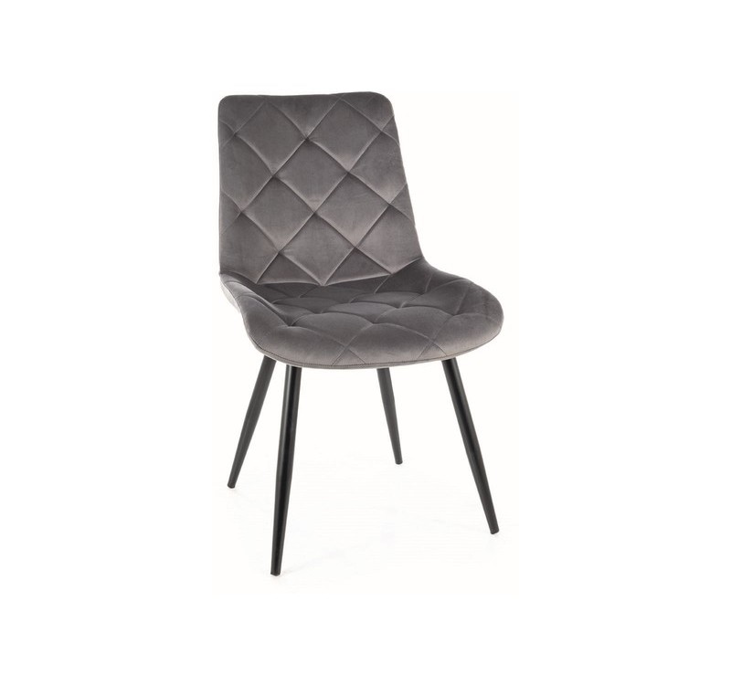 KRZESŁO RALPH VELVET CZARNY STELAŻ/SZARY BLUVEL 14