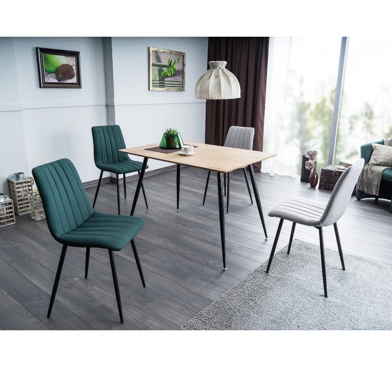 ΤΡΑΠΕΖΙ REMUS DAB / ΜΑΥΡΟ ΠΛΑΙΣΙΟ 120X80 DIOMMI REMUSD120