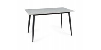 STÓŁ RION BIAŁY/ CZARNY STELAŻ 130X70