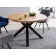 RITMO TABLE OAK / ΜΑΥΡΟ ΠΛΑΙΣΙΟ FI 120 DIOMMI RITMODC120