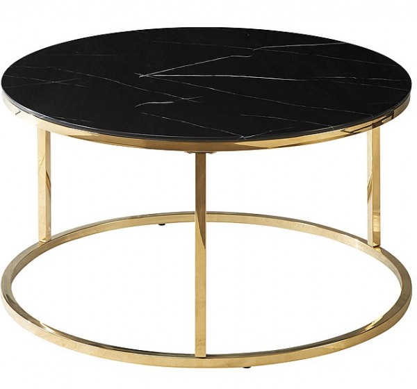 SABINE BENCH BLACK MARBLE EFFECT/GOLD FI 80 DIOMMI SABINECZMAZL